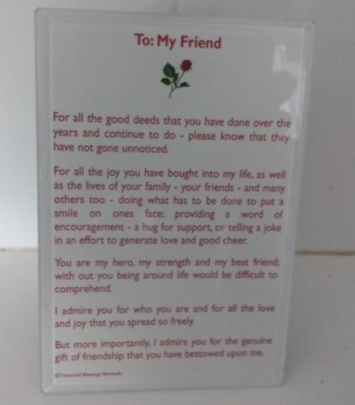 to_my_friend_plaque_4_by_6